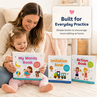 Early Speech Starter Bundle — 3 Books for Ages 0–4, Created by a Pediatric SLP