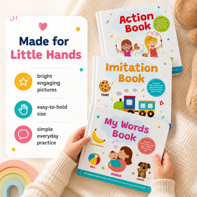 Early Speech Starter Bundle — 3 Books for Ages 0–4, Created by a Pediatric SLP