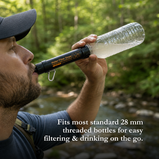Kestrow HydroGuard™ Portable Water Filter Straw for Survival, Camping & Emergency