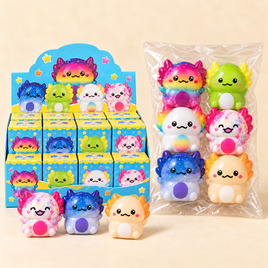 Axolotl Mystery Squishies — Slow-Rise Blind Box Collection - Kestrow