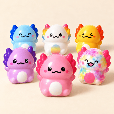 Axolotl Mystery Squishies — Slow-Rise Blind Box Collection - Kestrow