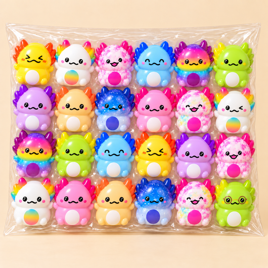 Axolotl Mystery Squishies — Slow-Rise Blind Box Collection - Kestrow
