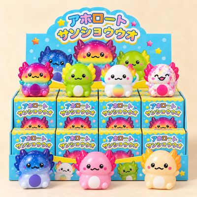 Axolotl Mystery Squishies — Slow-Rise Blind Box Collection - Kestrow
