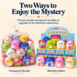 Axolotl Mystery Squishies — Slow-Rise Blind Box Collection