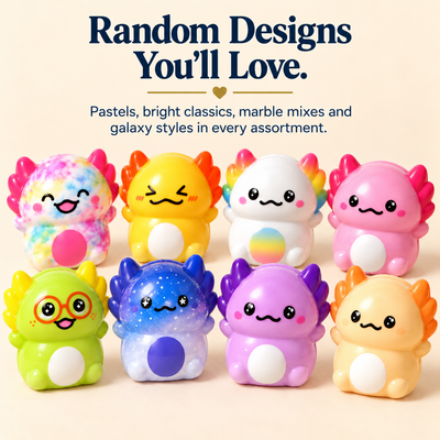 Axolotl Mystery Squishies — Slow-Rise Blind Box Collection - Kestrow