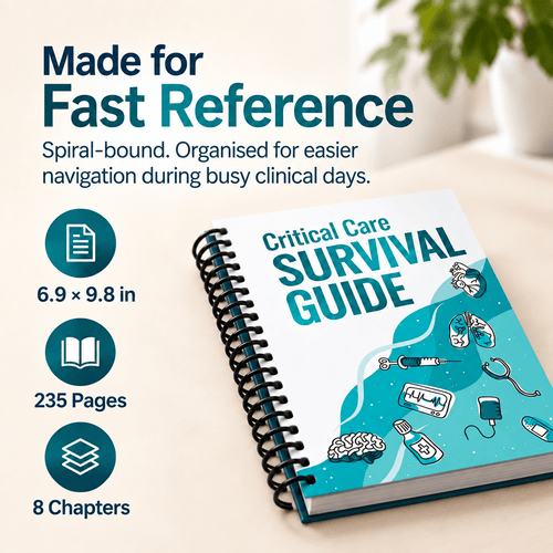 Critical Care Survival Guide – Spiral-Bound ICU Quick Reference