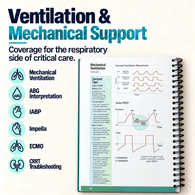 Critical Care Survival Guide – Spiral-Bound ICU Quick Reference - Kestrow