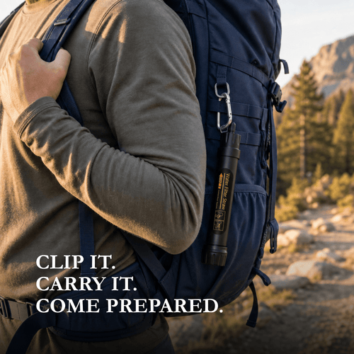 Kestrow HydroGuard™ Portable Water Filter Straw for Survival, Camping & Emergency
