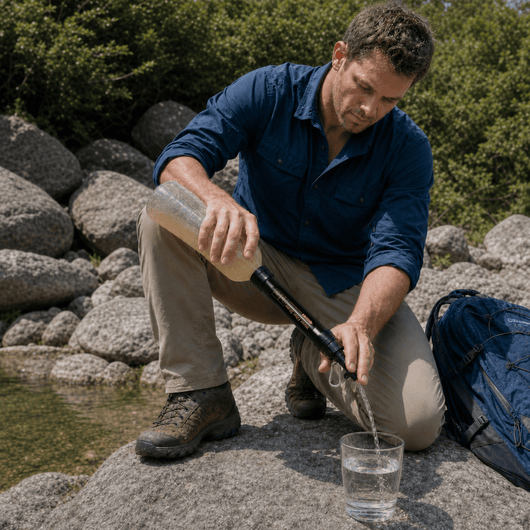 Kestrow HydroGuard™ Portable Water Filter Straw for Survival, Camping & Emergency - Kestrow