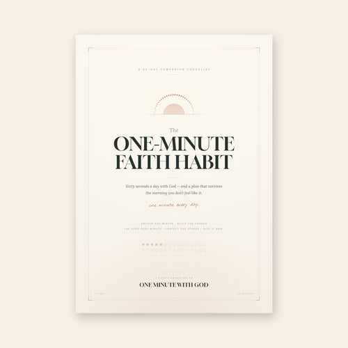 One Minute Faith Habit Checklist